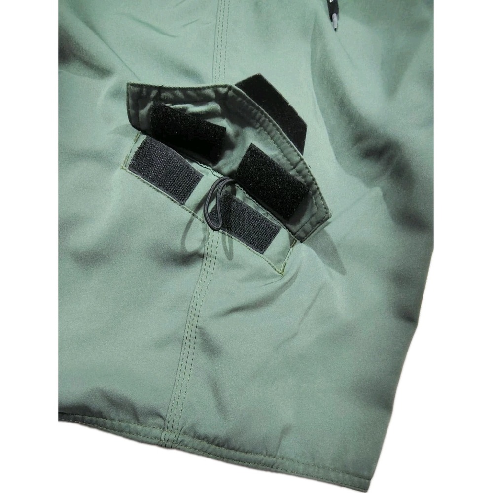 DA HUI Men's Unlined Board Shorts Green Cargo Pocket Size  30 x 10 In - Picture 4 of 11